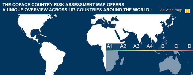 View the Country Risk Map of Coface