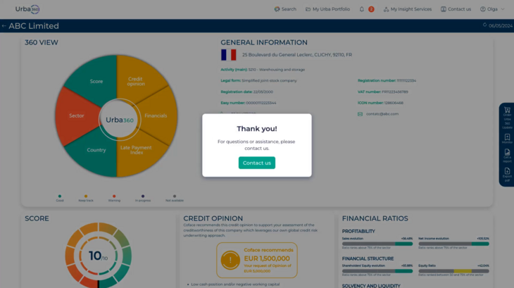 Make Reliable Business Decisions with URBA360 by Coface | Coface